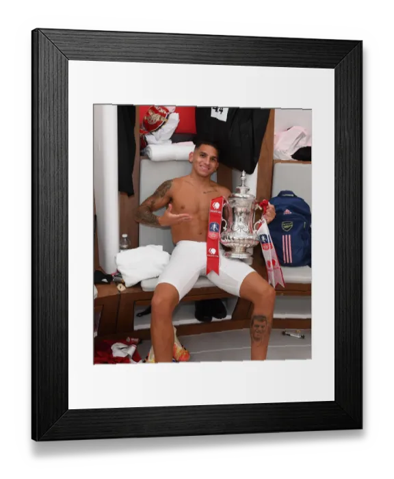 Framed Print : Arsenal Reclaim FA Cup Title in Empty Wembley Stadium: Arsenal vs. Chelsea (2020) Framed Print : Arsenal Reclaim FA Cup Title in Empty Wembley Stadium: Arsenal vs. Chelsea (2020)