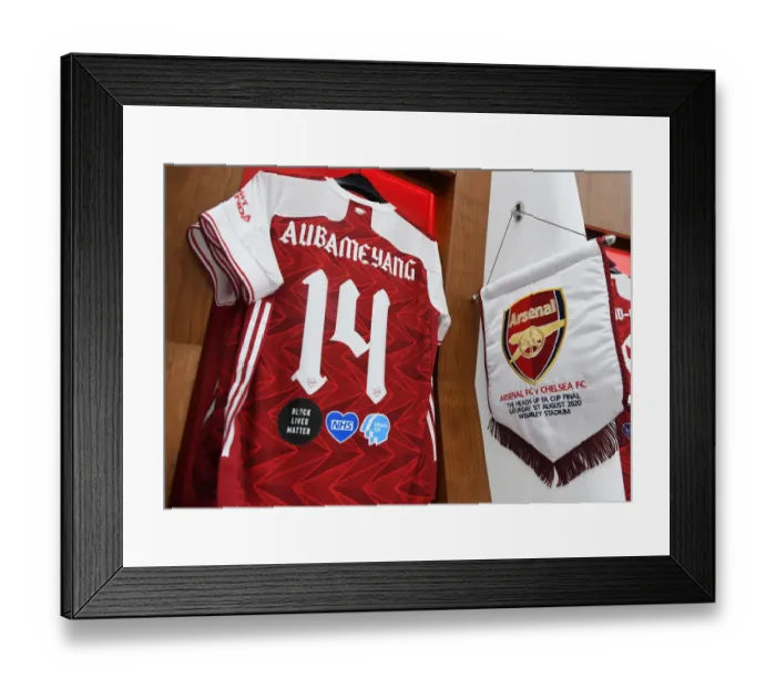 Framed Print : Arsenal's Aubameyang Gears Up for Empty FA Cup Final at Wembley Framed Print : Arsenal's Aubameyang Gears Up for Empty FA Cup Final at Wembley