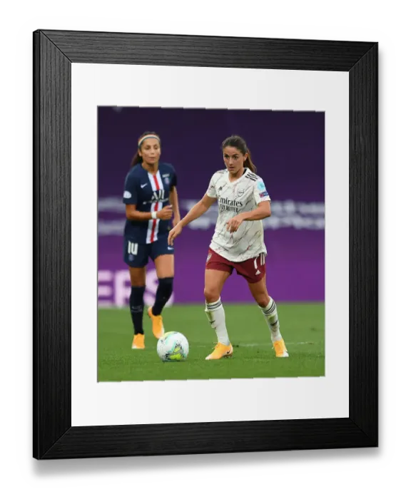 Framed Print : Arsenal FC vs Paris Saint-Germain: Showdown in the UEFA Women's Champions League Quarterfinals