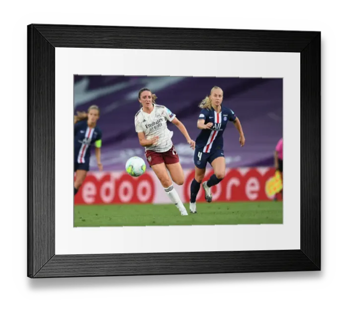 Framed Print : Arsenal Women vs Paris Saint-Germain: Battle in the UEFA Women's Champions League Quarterfinals Framed Print : Arsenal Women vs Paris Saint-Germain: Battle in the UEFA Women's Champions League Quarterfinals