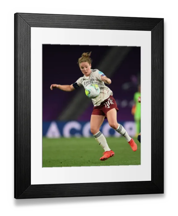 Framed Print : Arsenal Women vs Paris Saint-Germain: UEFA Women's Champions League Quarterfinals Showdown