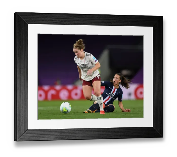 Framed Print : Arsenal vs. Paris Saint-Germain: A Champions League Quarterfinal Battle