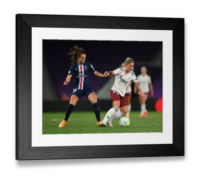 Framed Print : Arsenal vs. Paris Saint-Germain: A Tight Battle in the UEFA Women's Champions League Quarterfinals Framed Print : Arsenal vs. Paris Saint-Germain: A Tight Battle in the UEFA Women's Champions League Quarterfinals