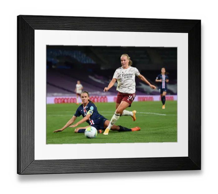 Framed Print : Arsenal vs. Paris Saint-Germain: Beth Mead Faces Off Against Irene Paredes in UEFA Women's Champions League Quarterfinal Framed Print : Arsenal vs. Paris Saint-Germain: Beth Mead Faces Off Against Irene Paredes in UEFA Women's Champions League Quarterfinal