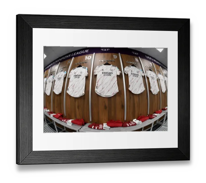 Framed Print : Arsenal Women vs Paris Saint-Germain: Quarterfinal Showdown - Match Shirts Ready Framed Print : Arsenal Women vs Paris Saint-Germain: Quarterfinal Showdown - Match Shirts Ready