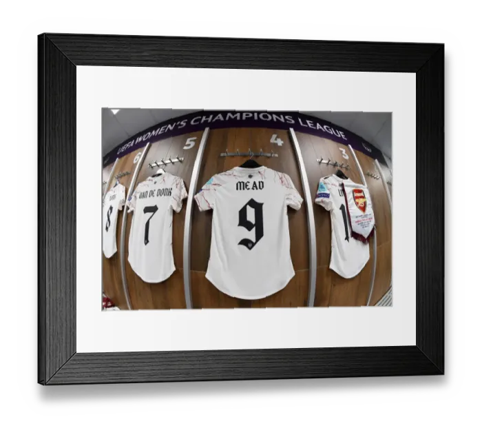 Framed Print : Arsenal Women Prepare for Champions League Quarterfinal Showdown Against Paris Saint-Germain