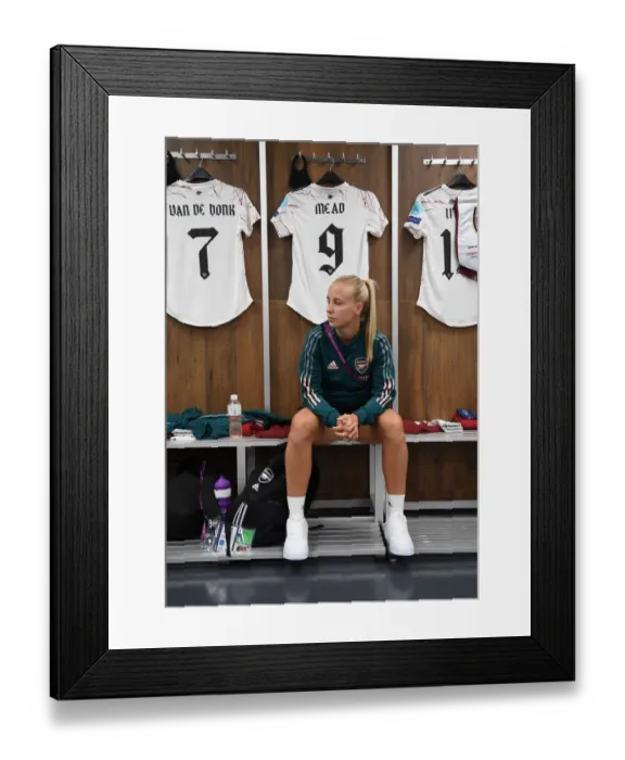 Framed Print : Beth Mead's Determined Focus: Arsenal Women Prepare for UWCL Quarterfinal Battle Against Paris Saint-Germain Framed Print : Beth Mead's Determined Focus: Arsenal Women Prepare for UWCL Quarterfinal Battle Against Paris Saint-Germain