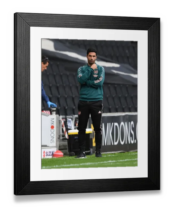 Framed Print : Mikel Arteta Leads Arsenal in Pre-Season Clash against MK Dons Framed Print : Mikel Arteta Leads Arsenal in Pre-Season Clash against MK Dons