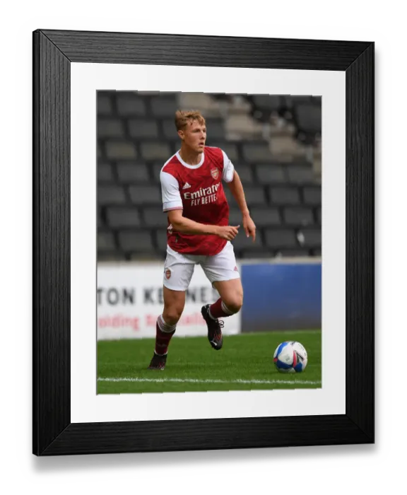 Framed Print : Arsenal's Daniel Ballard Shines in Pre-Season Clash Against MK Dons, 2020 Framed Print : Arsenal's Daniel Ballard Shines in Pre-Season Clash Against MK Dons, 2020