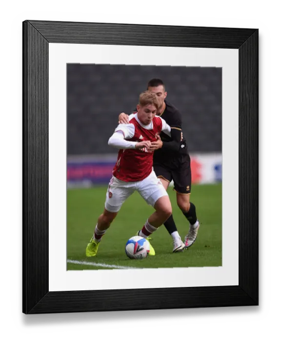 Framed Print : Emile Smith Rowe vs. Daniel Harvie: A Pre-Season Battle at MK Dons
