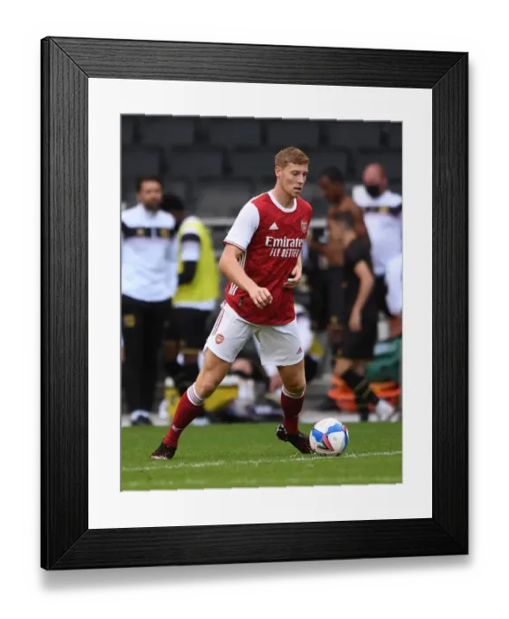 Framed Print : Arsenal's Mark McGuinness in Pre-Season Action: MK Dons vs Arsenal, 2020