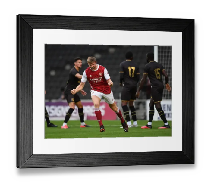 Framed Print : Arsenal Thrash MK Dons 3-0 in Pre-Season Friendly