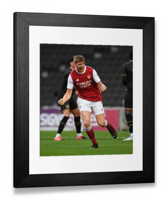 Framed Print : Arsenal's Pre-Season Triumph: Mark McGuinness Scores in MK Dons Friendly Framed Print : Arsenal's Pre-Season Triumph: Mark McGuinness Scores in MK Dons Friendly