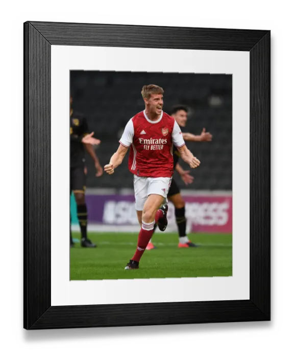 Framed Print : Mark McGuinness Scores in Arsenal's 3-1 Pre-Season Triumph over MK Dons Framed Print : Mark McGuinness Scores in Arsenal's 3-1 Pre-Season Triumph over MK Dons