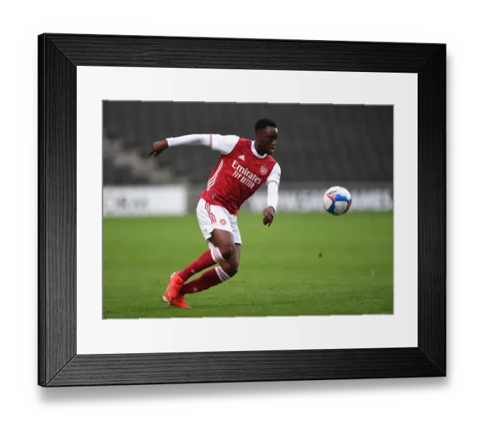 Framed Print : Arsenal's James Olayinka in Action against MK Dons - Pre-Season Friendly 2020