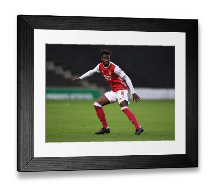 Framed Print : Arsenal FC Training: Daniel Oyegoke in Action at MK Dons Pre-Season Friendly, August 2020 Framed Print : Arsenal FC Training: Daniel Oyegoke in Action at MK Dons Pre-Season Friendly, August 2020
