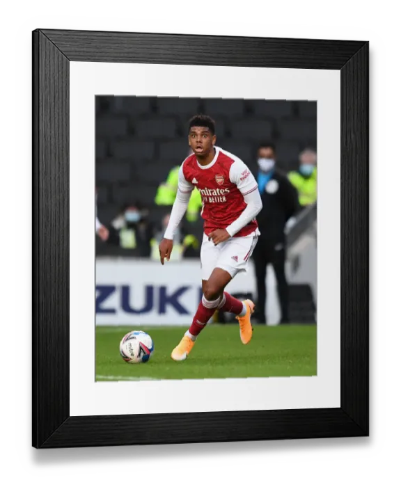 Framed Print : Arsenal's Tyreece John-Jules Shines in MK Dons Pre-Season Friendly Framed Print : Arsenal's Tyreece John-Jules Shines in MK Dons Pre-Season Friendly