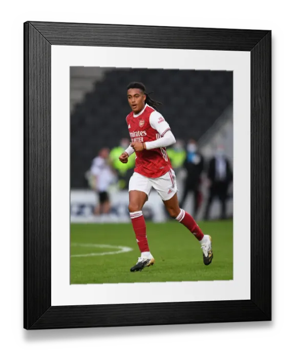 Framed Print : Miguel Azeez Shines: Arsenal's Standout Player in Pre-Season Victory Over MK Dons Framed Print : Miguel Azeez Shines: Arsenal's Standout Player in Pre-Season Victory Over MK Dons