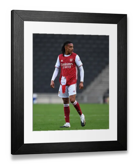 Framed Print : Arsenal's Miguel Azeez Shines in Pre-Season Match against MK Dons