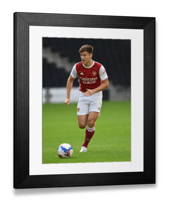 Framed Print : Arsenal's Kieran Tierney in Pre-Season Action: MK Dons vs Arsenal, 2020
