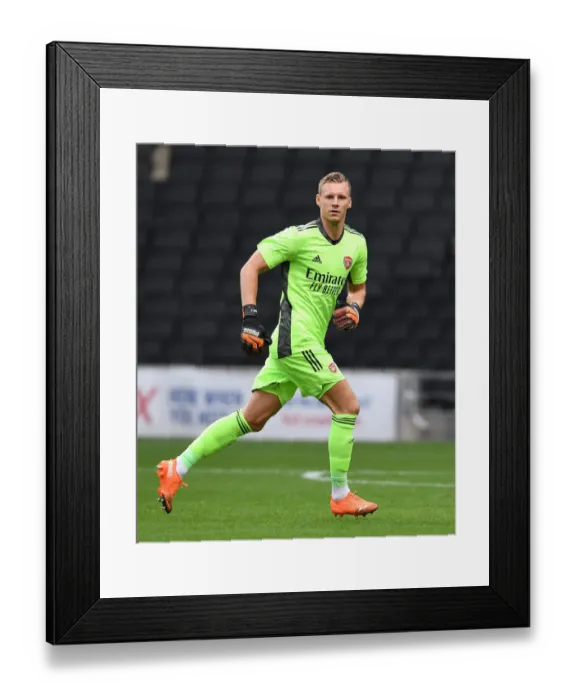Framed Print : Arsenal's Bernd Leno in Pre-Season Action Against MK Dons Framed Print : Arsenal's Bernd Leno in Pre-Season Action Against MK Dons