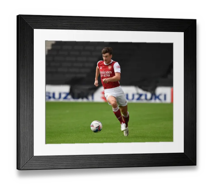 Framed Print : Arsenal's Kieran Tierney in Action: Arsenal vs MK Dons (2020-21) Pre-Season Friendly Framed Print : Arsenal's Kieran Tierney in Action: Arsenal vs MK Dons (2020-21) Pre-Season Friendly