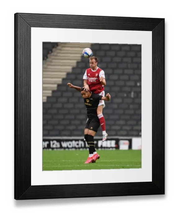 Framed Print : Arsenal's Rob Holding Shines in Pre-Season: MK Dons vs Arsenal, 2020 Framed Print : Arsenal's Rob Holding Shines in Pre-Season: MK Dons vs Arsenal, 2020