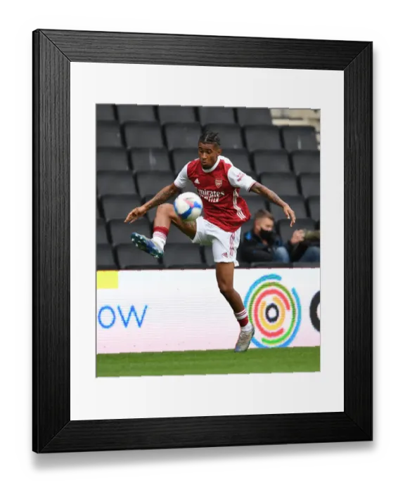 Framed Print : Reiss Nelson's Star Performance: Arsenal's Pre-Season Victory over MK Dons