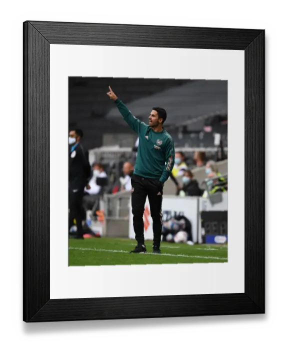 Framed Print : Arsenal's Mikel Arteta Leads Pre-Season Friendly Against MK Dons