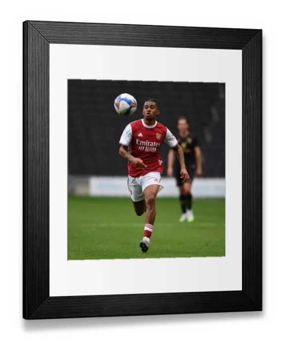 Framed Print : Reiss Nelson's Star Performance: Arsenal's Pre-Season Victory over MK Dons