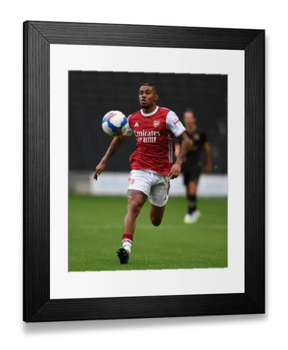 Framed Print : Reiss Nelson's Star Performance: Arsenal's Pre-Season Victory Over MK Dons Framed Print : Reiss Nelson's Star Performance: Arsenal's Pre-Season Victory Over MK Dons