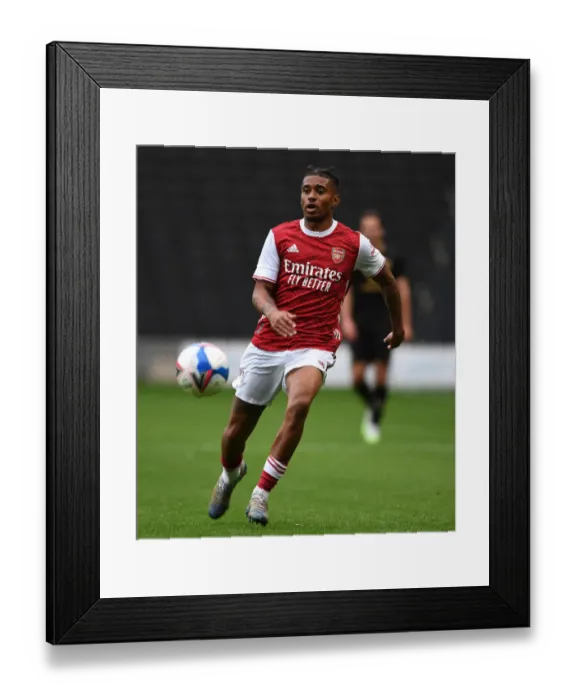 Framed Print : Reiss Nelson's Star Performance: Arsenal's Pre-Season Victory over MK Dons Framed Print : Reiss Nelson's Star Performance: Arsenal's Pre-Season Victory over MK Dons