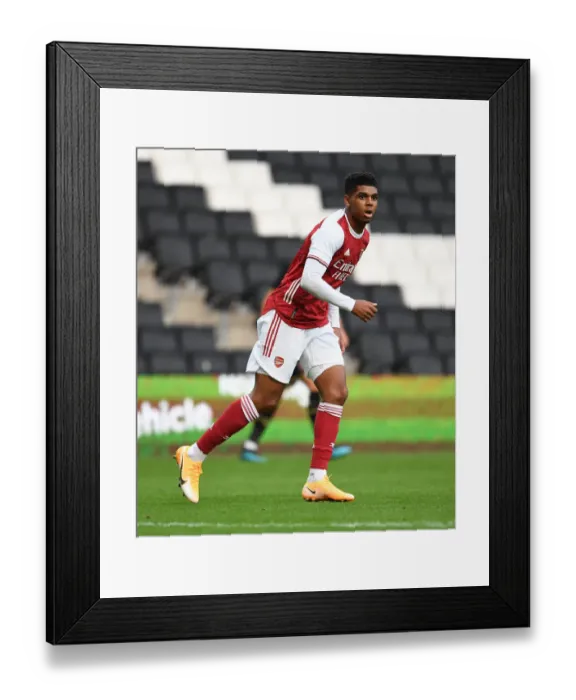 Framed Print : Arsenal's Tyreece John-Jules in Action during MK Dons Pre-Season Friendly Framed Print : Arsenal's Tyreece John-Jules in Action during MK Dons Pre-Season Friendly