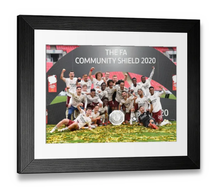 Framed Print : Arsenal Claims FA Community Shield: Victory over Liverpool Framed Print : Arsenal Claims FA Community Shield: Victory over Liverpool