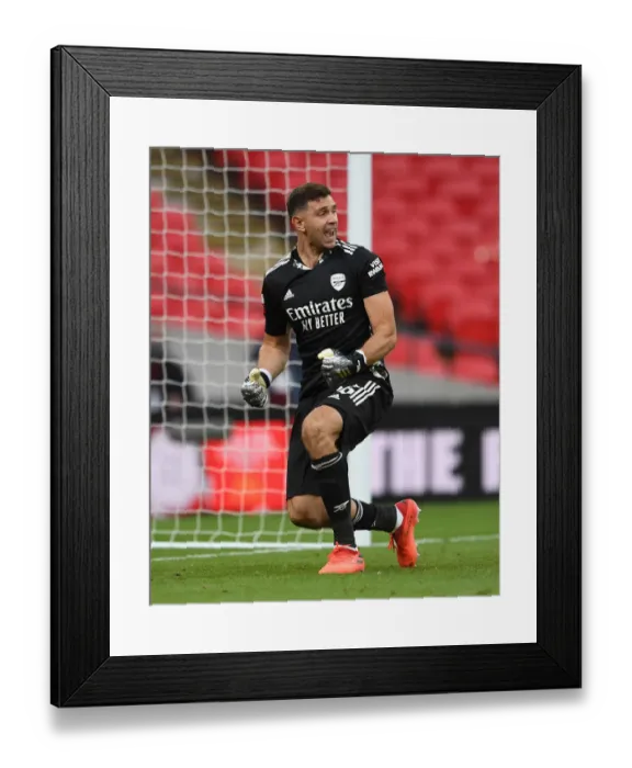 Framed Print : Emi Martinez's Triumph: Savoring Liverpool's FA Community Shield Penalty Woes Framed Print : Emi Martinez's Triumph: Savoring Liverpool's FA Community Shield Penalty Woes