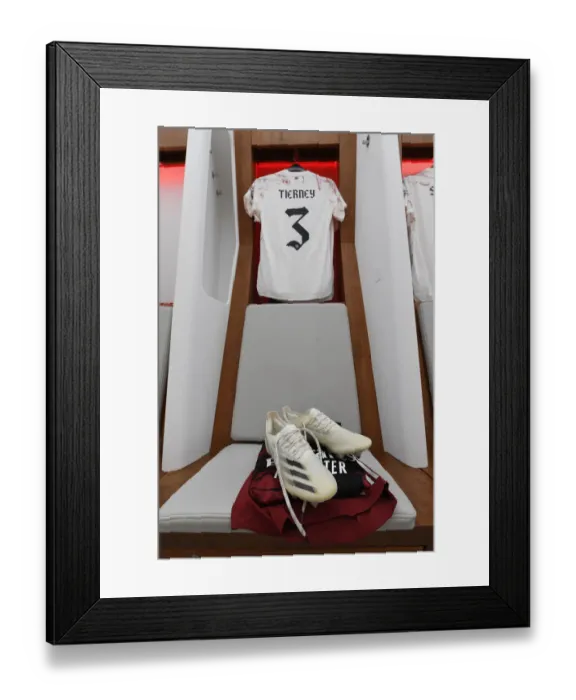 Framed Print : Arsenal FC: Kieran Tierney's Pre-Match Routine at the Arsenal Changing Room (Arsenal v Liverpool - FA Community Shield 2020-21) Framed Print : Arsenal FC: Kieran Tierney's Pre-Match Routine at the Arsenal Changing Room (Arsenal v Liverpool - FA Community Shield 2020-21)