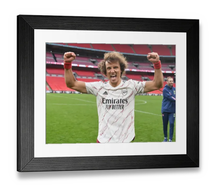 Framed Print : Arsenal Celebrate FA Community Shield Victory: David Luiz Leads the Team's Triumph Framed Print : Arsenal Celebrate FA Community Shield Victory: David Luiz Leads the Team's Triumph
