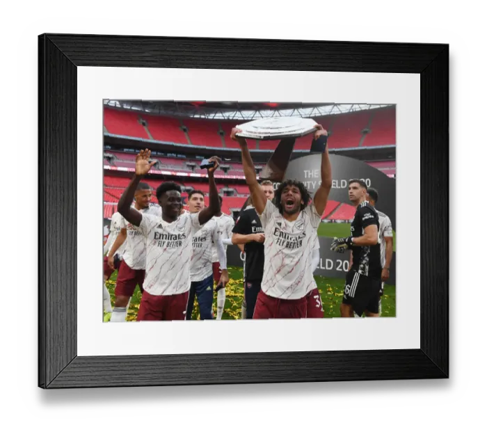 Framed Print : Arsenal vs Liverpool: FA Community Shield Clash at Wembley (2020-21) Framed Print : Arsenal vs Liverpool: FA Community Shield Clash at Wembley (2020-21)