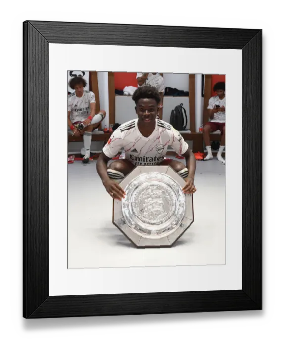 Framed Print : Arsenal vs Liverpool: FA Community Shield Clash at Wembley (2020-21)