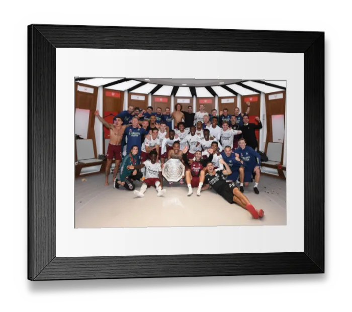 Framed Print : Arsenal Celebrates FA Community Shield Win Against Liverpool