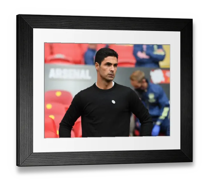Framed Print : Arteta vs. Klopp: FA Community Shield Clash between Arsenal and Liverpool
