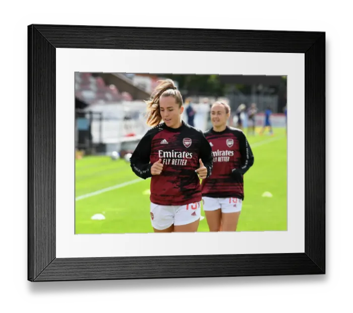 Framed Print : Arsenal Women Warm Up Ahead of Arsenal v Reading FA WSL Clash Framed Print : Arsenal Women Warm Up Ahead of Arsenal v Reading FA WSL Clash