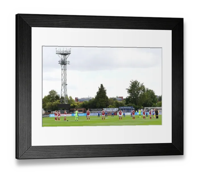 Framed Print : Arsenal Women vs. Reading Women: Honoring the NHS - A Salute to the Heroes (Barclays FA WSL 2020-21): Players Applaud before the Match Framed Print : Arsenal Women vs. Reading Women: Honoring the NHS - A Salute to the Heroes (Barclays FA WSL 2020-21): Players Applaud before the Match