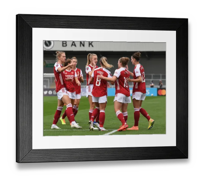 Framed Print : Arsenal's Kim Little Scores Dramatic Goal Against Reading in FA WSL Action Framed Print : Arsenal's Kim Little Scores Dramatic Goal Against Reading in FA WSL Action