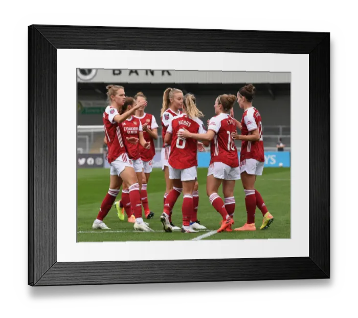 Framed Print : Arsenal Women's Kim Little Scores Dramatic Goal Against Reading Women in FA WSL Action
