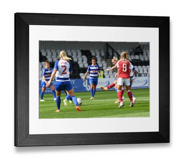 Framed Print : Arsenal Women's Dominance: Jill Roord Scores Third Goal Against Reading Women Framed Print : Arsenal Women's Dominance: Jill Roord Scores Third Goal Against Reading Women