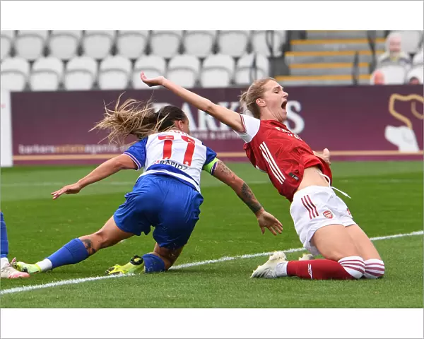 Arsenal Women vs. Reading Women: Miedema's Emotional Reaction to Foul in FA WSL Clash