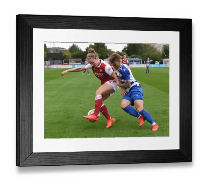 Framed Print : Arsenal Women vs Reading Women: Kim Little Shields the Ball in FA WSL Clash Framed Print : Arsenal Women vs Reading Women: Kim Little Shields the Ball in FA WSL Clash