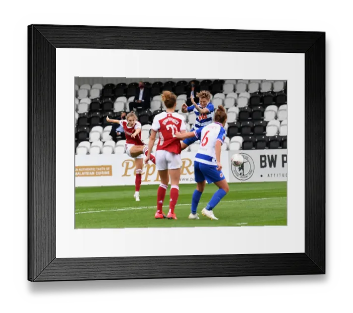Framed Print : Arsenal Women's Vivianne Miedema Scores Brace Against Reading in FA WSL Action Framed Print : Arsenal Women's Vivianne Miedema Scores Brace Against Reading in FA WSL Action