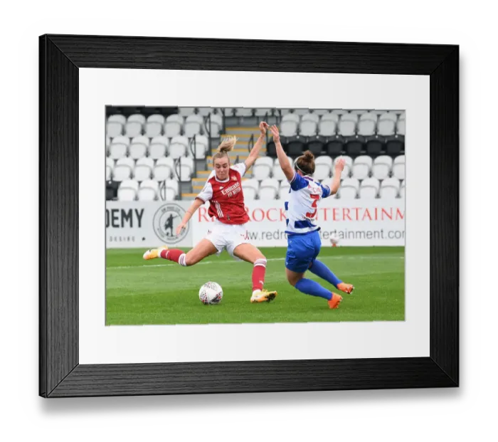 Framed Print : Arsenal Women vs Reading Women: A Tight Battle in FA WSL